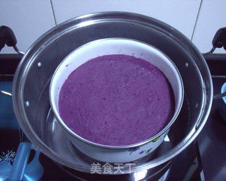 南瓜紫薯双色糕的做法步骤:14
