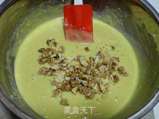 核桃蜂蜜重油蛋糕的做法步骤:9