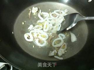 椰奶鱿鱼包菜意大利面的做法步骤:5