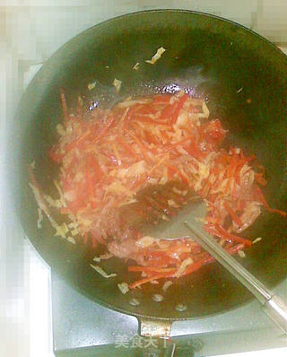 胡萝卷心小肉丝的做法步骤:7