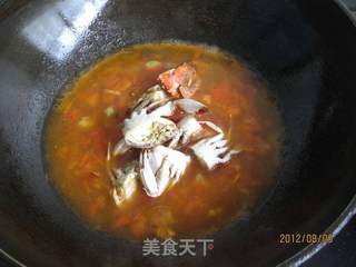 西红柿海蟹汤的做法步骤:9