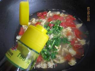 西红柿白蛤鸡蛋汤的做法步骤:10