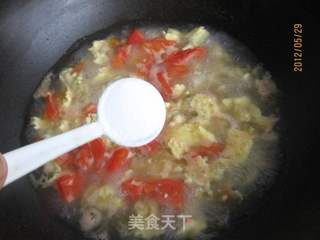 西红柿白蛤鸡蛋汤的做法步骤:8