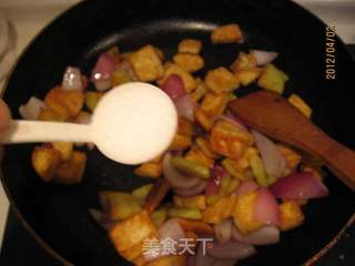 孜然土豆豆腐的做法步骤:8