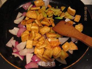孜然土豆豆腐的做法步骤:7