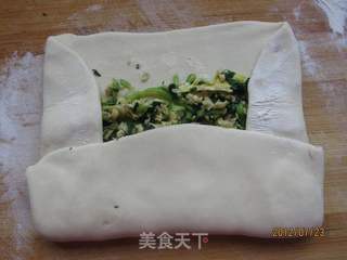 油菜鸡蛋煎饼的做法步骤:13