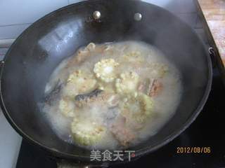 三文鱼排玉米汤的做法步骤:11