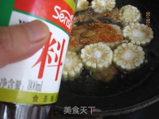 三文鱼排玉米汤的做法步骤:9