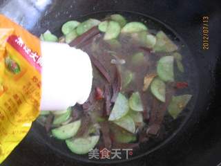 黄瓜猪血汤的做法步骤:9