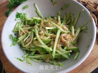 黄瓜金针鸡蛋干的做法步骤:13