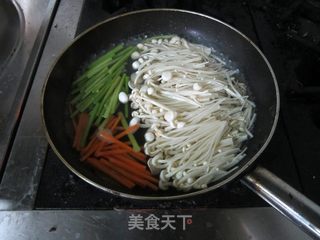 双色金针菇肥牛卷的做法步骤:3