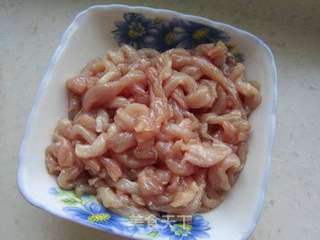 双椒豆豉炒肉丝的做法步骤:4