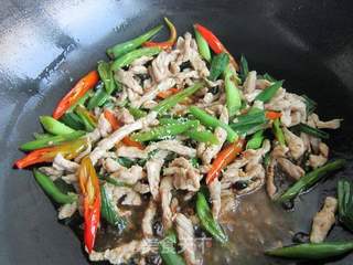 双椒豆豉炒肉丝的做法步骤:10