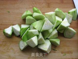虾头丝瓜的做法步骤:2