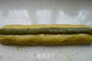 抹茶熊猫饼干的做法步骤:15
