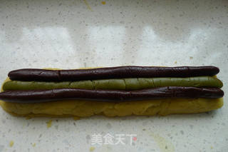 抹茶熊猫饼干的做法步骤:16