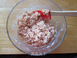 金枪鱼沙拉紫菜包饭的做法步骤:14