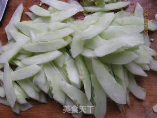 黄瓜炒虾的做法步骤:4
