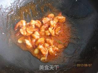 茄汁西兰花虾球的做法步骤:19