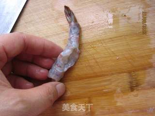 茄汁西兰花虾球的做法步骤:7