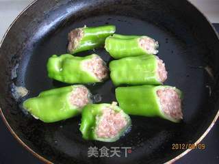 虎皮青椒肉盒的做法步骤:9