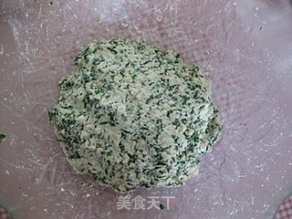 冬天享受春天的鲜味----荠菜豆腐丸子的做法步骤:5