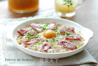 咸蛋肉饼蒸的做法步骤:6
