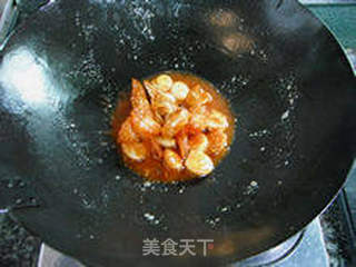 【红酒番茄焖大虾】--- 酥脆的虾、酸甜的酱的做法步骤:9