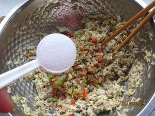 燕麦时蔬鲅鱼饼的做法步骤:8