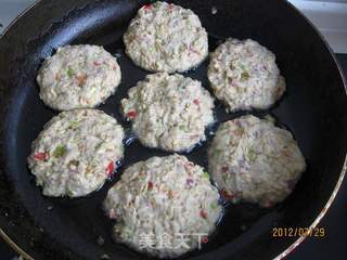 燕麦时蔬鲅鱼饼的做法步骤:12