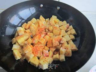 孜然炒馍馍的做法步骤:8