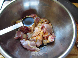 香菇蒸滑鸡的做法步骤:4
