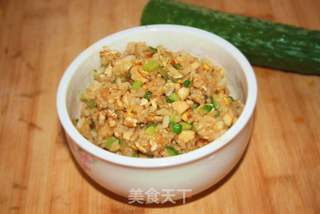清香黄瓜蛋炒饭的做法步骤:6