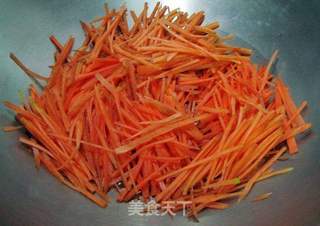 住家菜----清炒双丝的做法步骤:4