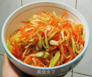 住家菜----清炒双丝的做法步骤:7