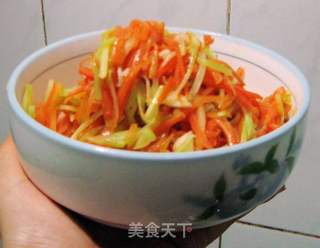 住家菜----清炒双丝的做法步骤:8