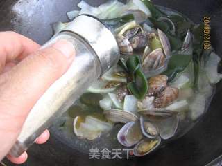 冬瓜海带花蛤汤的做法步骤:14