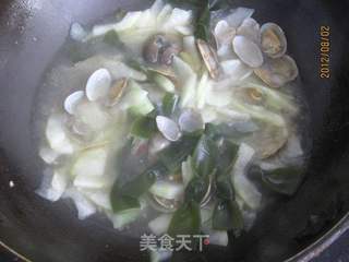 冬瓜海带花蛤汤的做法步骤:10