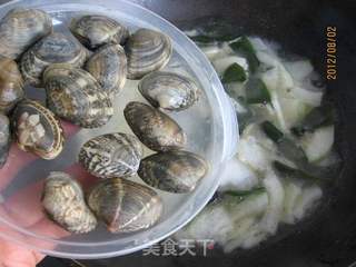 冬瓜海带花蛤汤的做法步骤:9