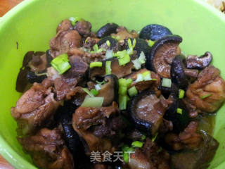 香菇炖鸡~(香菇黄焖鸡~~~)的做法步骤:5