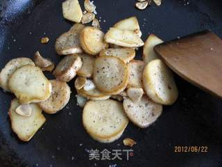 盐煎杏胞菇的做法步骤:10