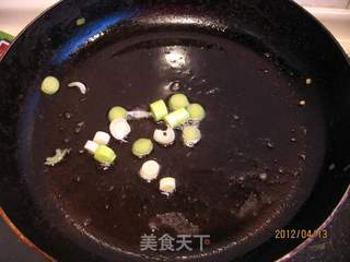 杭椒鱼松杏胞菇的做法步骤:4