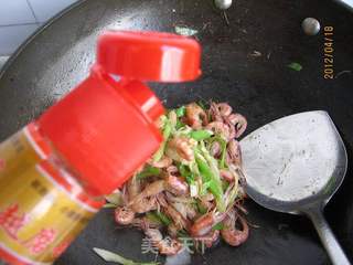 青蒜炒虾的做法步骤:8