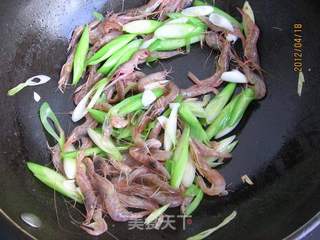 青蒜炒虾的做法步骤:5