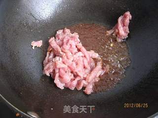 苦菊酱肉丝的做法步骤:6