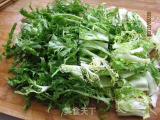 苦菊酱肉丝的做法步骤:2