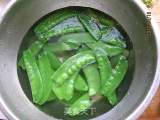 小炒培根荷兰豆的做法步骤:3