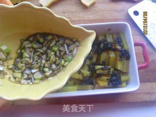 橄榄菜蒸南瓜的做法步骤:8