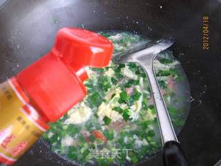 小虾韭菜鸡蛋汤的做法步骤:10