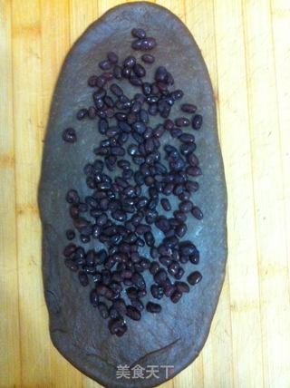 蜜豆巧克力吐司的做法步骤:4